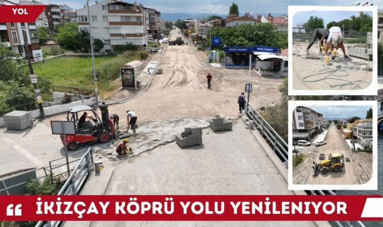 Edremit’te İkizçay Köprü Yolu Yenileniyor