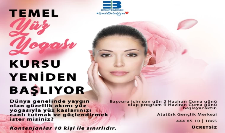Edremit’te Temel Yüz Yoga Kursu açılıyor
