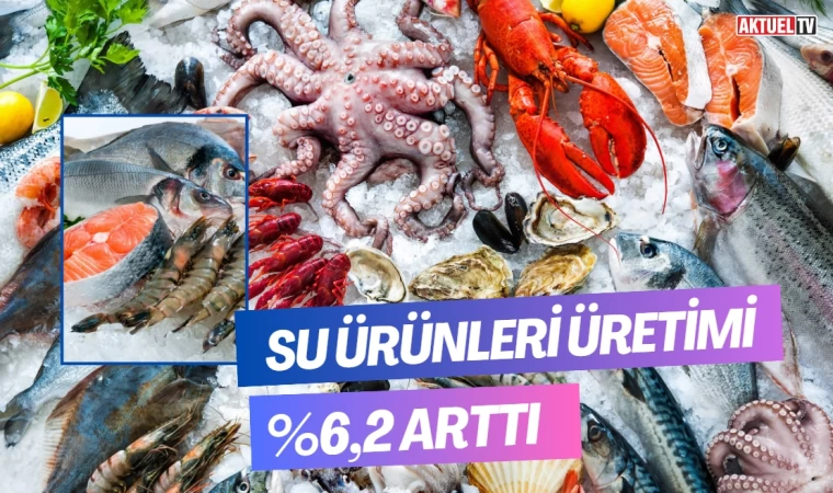 Su ürünleri üretimi %6,2 arttı