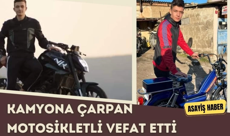 Kamyona Çarpan Motosikleti Çocuk Vefat etti