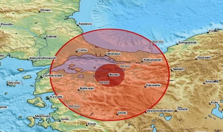 AFAD: ”Bursa'da 3,4 Büyüklüğünde Deprem”