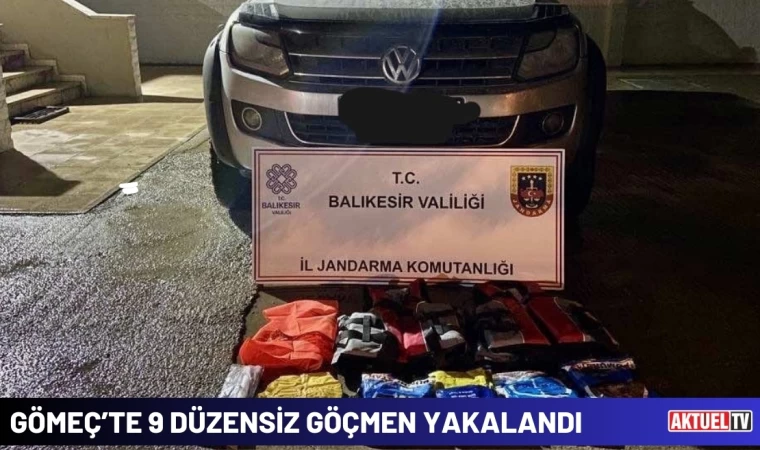 Gömeç’te 9 Düzensiz Göçmen Yakalandı