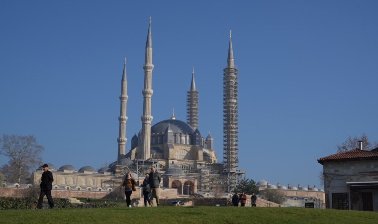 Selimiye’nin Üç Minaresinde Çalışmalar Tamamlandı