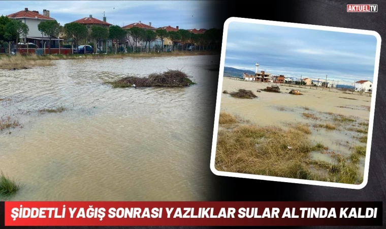 Şiddetli Yağış Sonrası Yazlıklar Sular Altında Kaldı