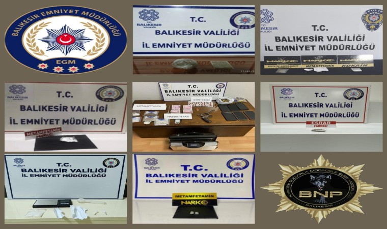 Balıkesir’de 7 zehir taciri tutuklandı