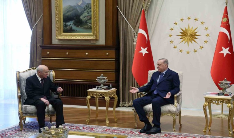 Erdoğan, MHP Genel Başkanı Bahçeli ile görüştü