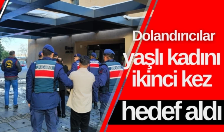 Dolandırıcılar yaşlı kadını dolandırdı, jandarma yakaladı