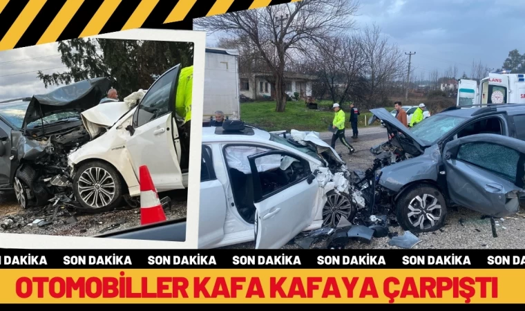 Otomobiller Kafa Kafaya Çarpıştı 1ölü