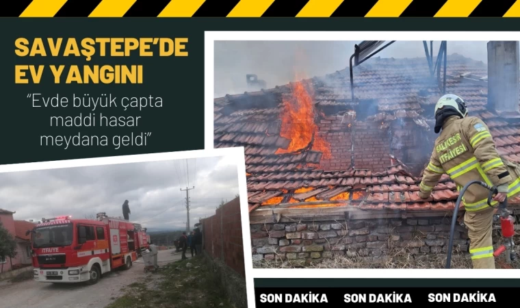 Savaştepe’de Ev Yangını