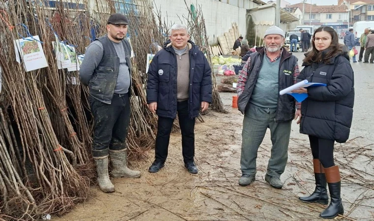 İlçe Tarım Yetkilileri Pazarda Fidan ve Ürün Denetimi Yaptı