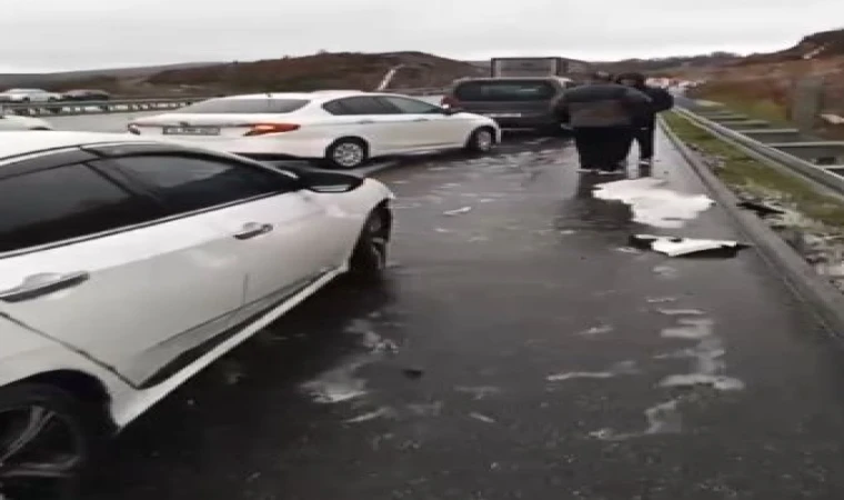 Otobanda zincirleme kaza