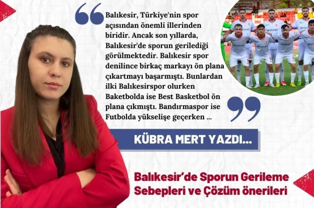 Balıkesir’de Sporun Gerileyiş Sebebi ve Çözüm Önerileri