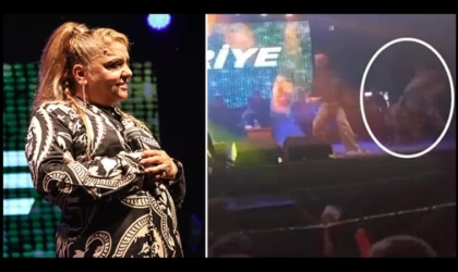 Kibariye sahneden düştü, hastanelik oldu