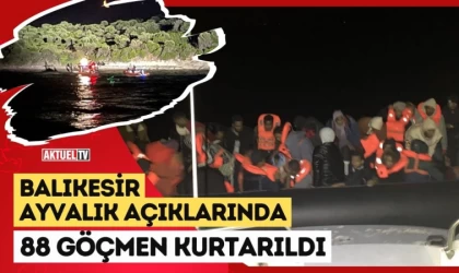 Balıkesir Açıklarında Göçmen Kurtarıldı