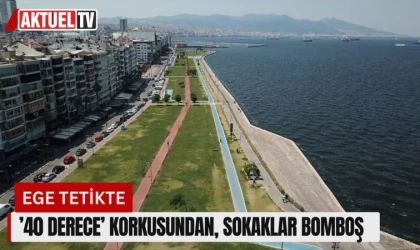 Ege Tetikte, ’40 Derece’ Korkusundan, Sokaklar Bomboş