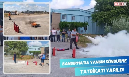 Bandırma’da Yangın Söndürme Tatbikatı Yapıldı