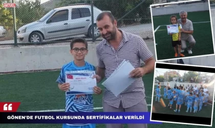 Gönen’de Futbol Kursunda Sertifikalar Verildi