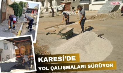 Karesi’de Yol Çalışmaları Sürüyor