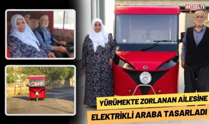 Yürümekte Zorlanan Ailesine Elektrikli Araba Tasarladı