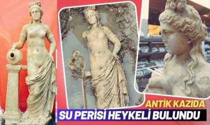 Antik Kent Kazılarında Su Perisi Heykeli Bulundu