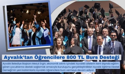 Ayvalık’tan Öğrencilere 800 TL Burs Desteği