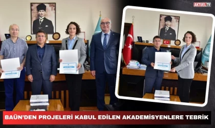 BAÜN’den Projeleri Kabul Edilen Akademisyenlere Tebrik