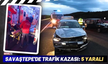 Savaştepe'de Trafik Kazası: 5 Yaralı