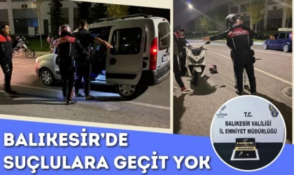 Balıkesir Sokaklarında Suçlulara Geçit Yok