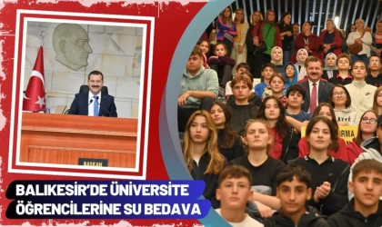 Balıkesir’de Üniversite Öğrencilerine Su Bedava
