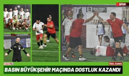 Basın Büyükşehir Arasındaki Maçta Dostluk Kazandı