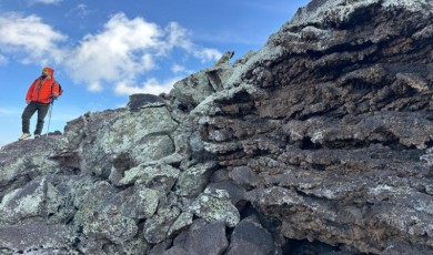 Dağcılar 3 Bin Rakımlı Tendürek Dağı’na Tırmandı