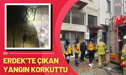 Erdek’te Çıkan Yangın Korkuttu