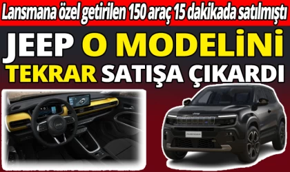 Jeep Modelini Tekrar Satışa Çıkardı