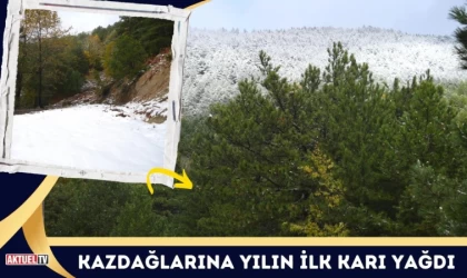 Kazdağlarına Yılın İlk Karı Yağdı