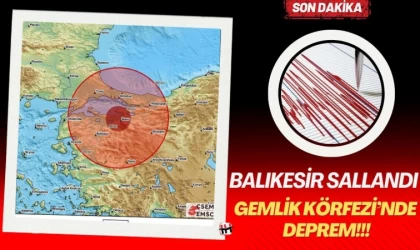 Balıkesir Sallandı, Gemlik Körfezi’nde Deprem