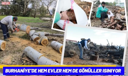 Burhaniye’de Hem Evler Hem de Gönüller Isınıyor