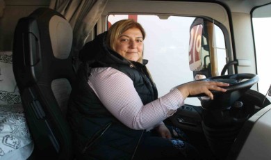 Edirne’nin Tek Kadın Tır Şoförü