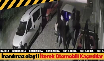 İnanılmaz Olay!! İterek Otomobili Kaçırdılar