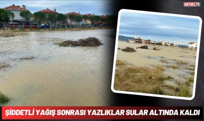 Şiddetli Yağış Sonrası Yazlıklar Sular Altında Kaldı