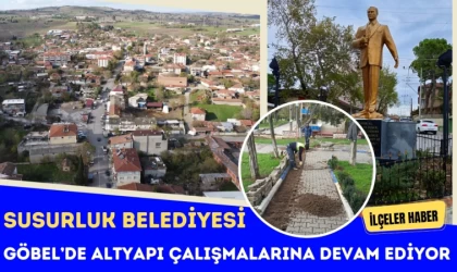 Susurluk Belediyesi’nden Göbel’de Altyapı Çalışması