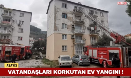 Vatandaşları Korkutan Ev Yangını