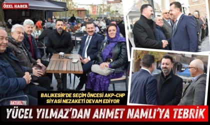 Yücel Yılmaz, Ahmet Namlı’yı Tebrik Etti