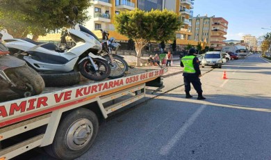 Antalya’da jandarmadan motosiklet denetimi