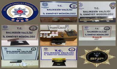 Balıkesir’de 7 zehir taciri tutuklandı