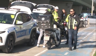 İstanbul’da yürüyüş yolunda motor kullanan sürücülere ceza yağdı