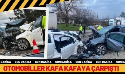 Otomobiller Kafa Kafaya Çarpıştı 1ölü