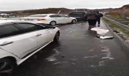 Otobanda zincirleme kaza