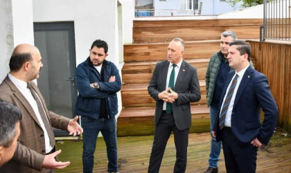 İVRİNDİ GENÇLİK MERKEZİ’NDE ÇALIŞMALAR YERİNDE İNCELENDİ