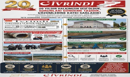 20 Yıldır İvrindi'nin Sorunlarını Gündeme Taşıyoruz Dün Yazdık, Takip Ettik… Bugün Birçoğu Hayata Geçti