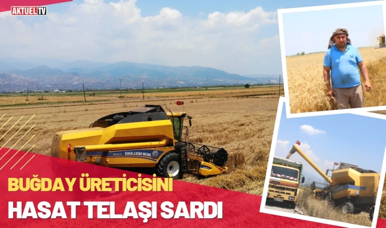 Buğday üreticileri hasat için zamanla yarışıyor